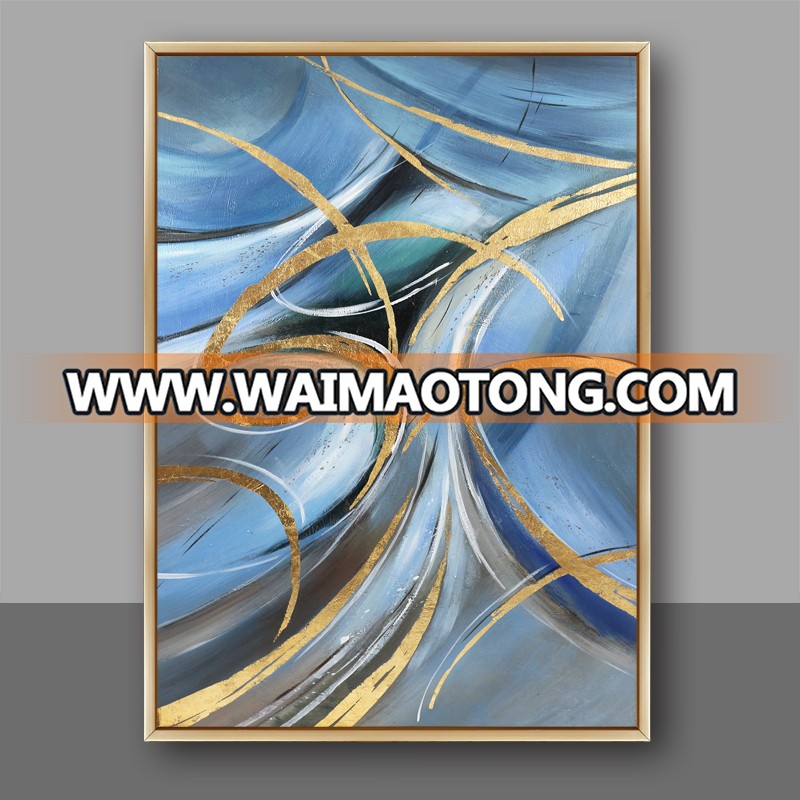 Wall hanging large Hand-painted Oil Paintings abstract Picture with frames