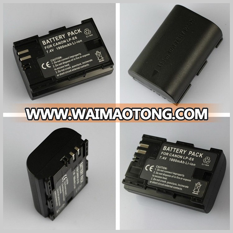 Camera Battery LP-E6 7.2V 1800mAh Lithium Ion Battery