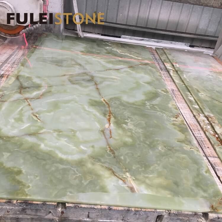 Wholesale Price Natural Polished Multi Color Green Onyx Marble Slabs