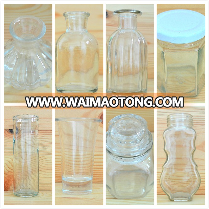 Wholesale price storage glass jars clear glass storage jars with screw cap