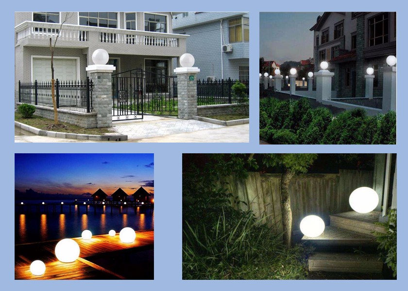 Opal Globe gate light  Poly carbonate Street Light Post Top Globes