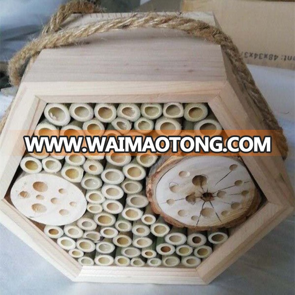 Outdoor Hexagon High Quality Wooden Bee Hive Habitat House