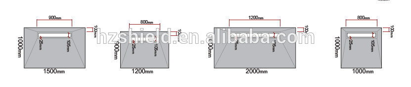 Custom shower tray floor XPS Tray