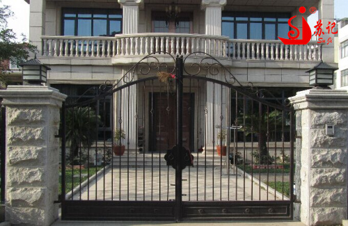 Simple wrought iron gate from Guangzhou supplier