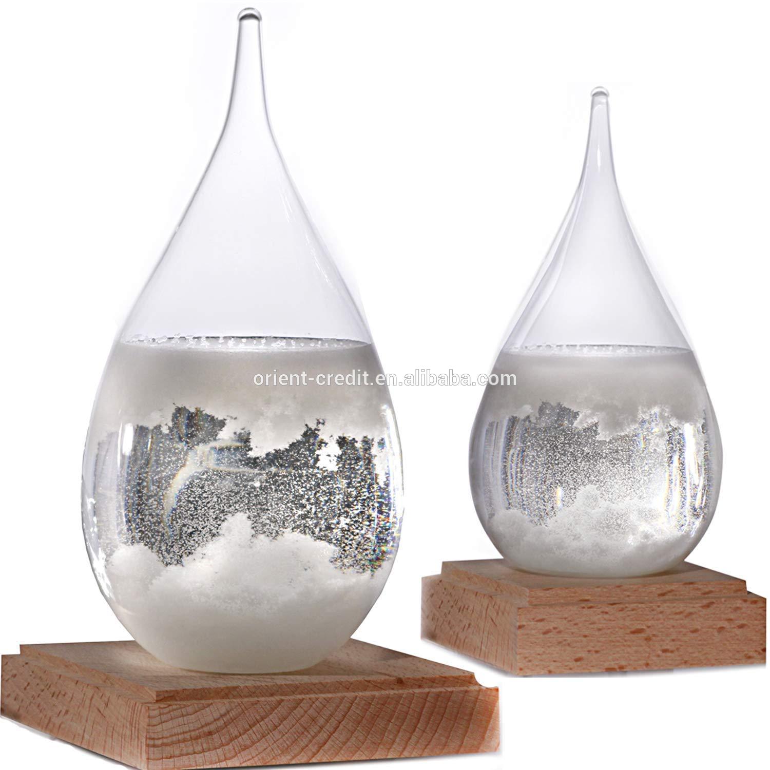 Storm Glass Weather Predictor - Weather Glass Predictor 2 in 1 Set