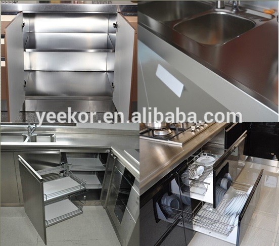 customized stainless steel kitchen sink cabinet simple designs