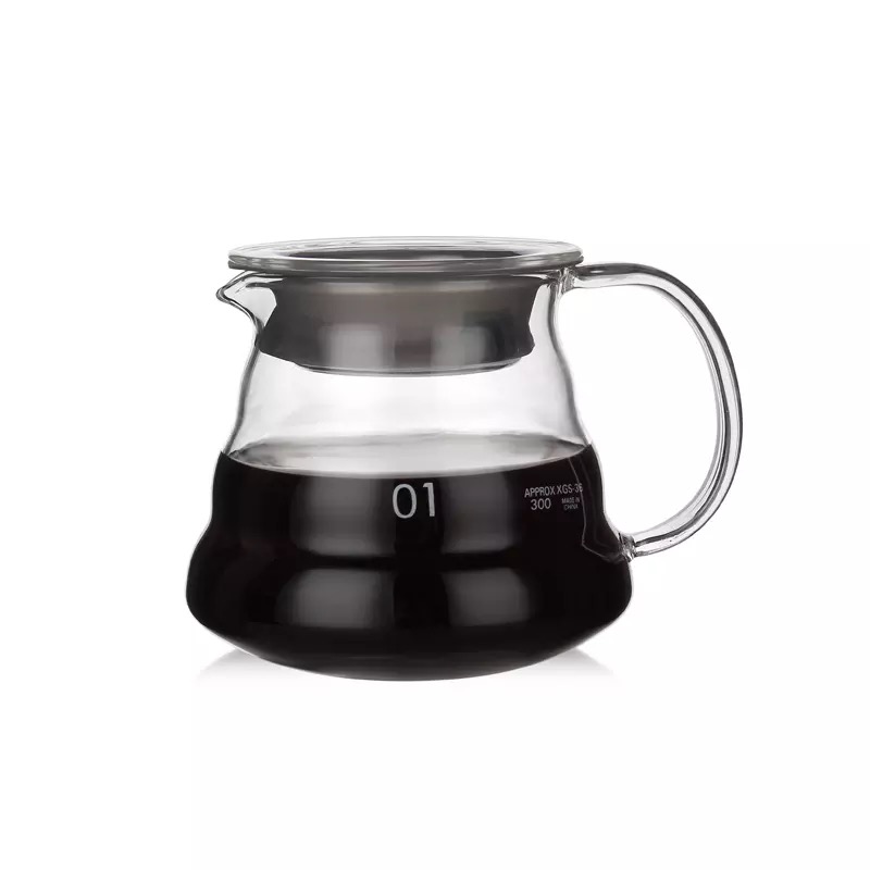 300ml 500ml 700ml 1200ml Heat Resistant Handmade Borosilicate Glass Coffee Pot V60 Coffee Maker