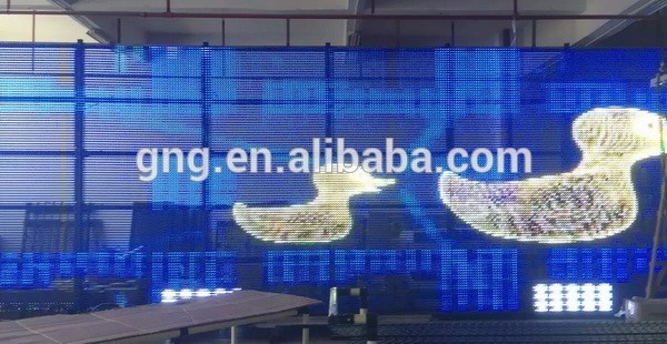 Flexible led mesh screen portable soft led lights roll up professional led mesh curved led screen