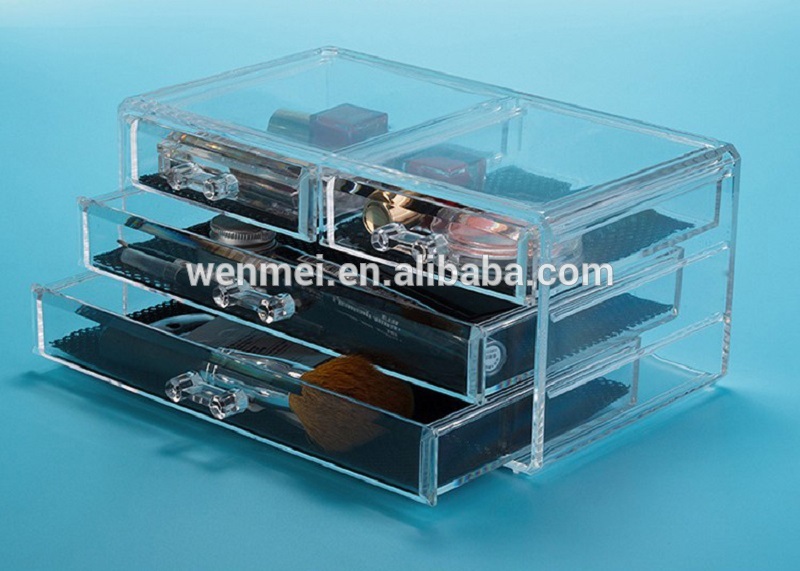 Acrylic Cosmetic Organizer Multiple Display Makeup Box Case