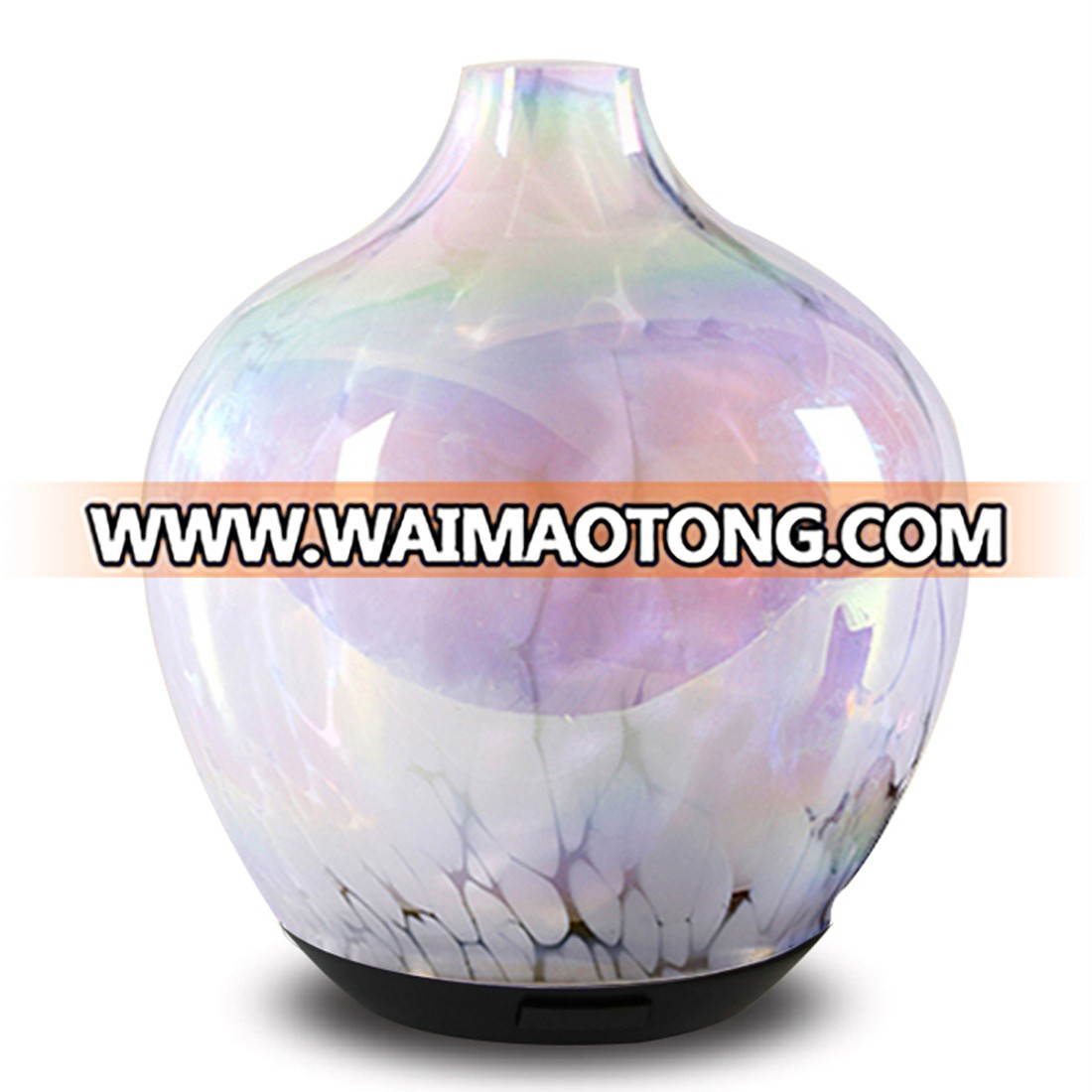 Home Decoration Blue Art Glass Electric Essential Oil Aroma Diffuser