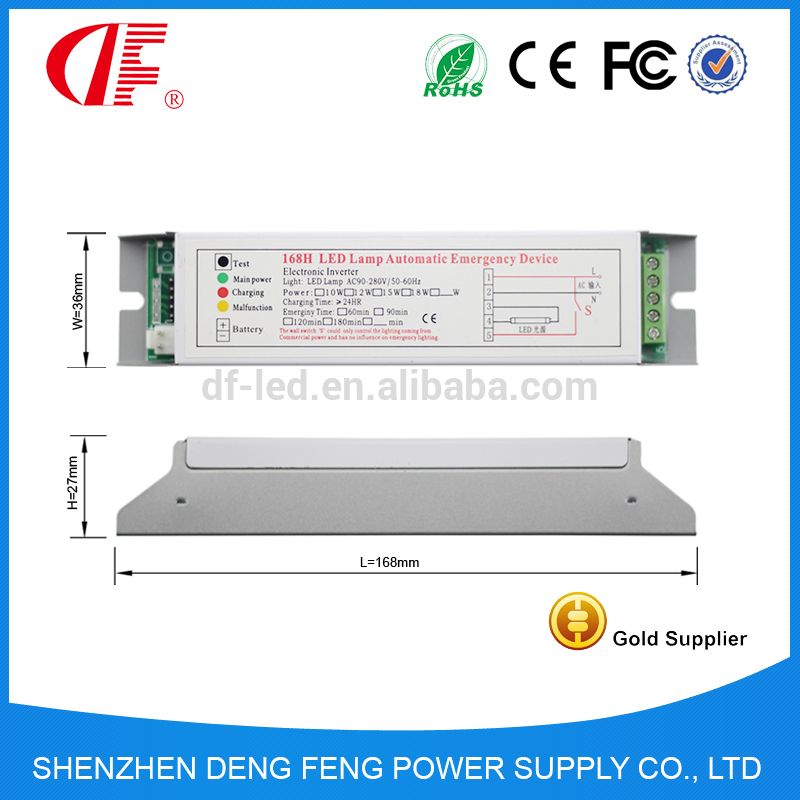 Rechargeable long lasting LED emergency module with emergency battery for 22W 3 hours duration used by Led light