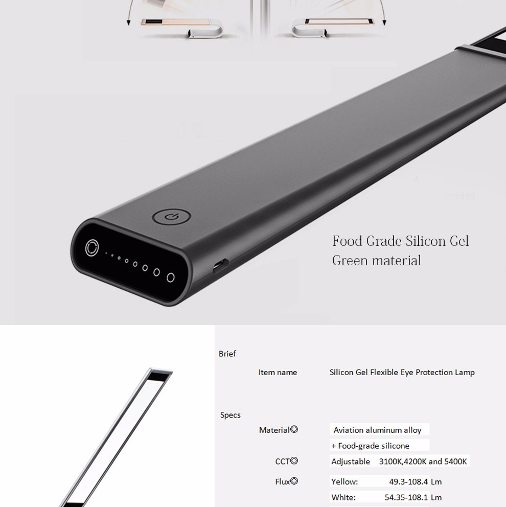 New Folding led desk lamp Q3 IPUDA rechargeable LED study table lamp