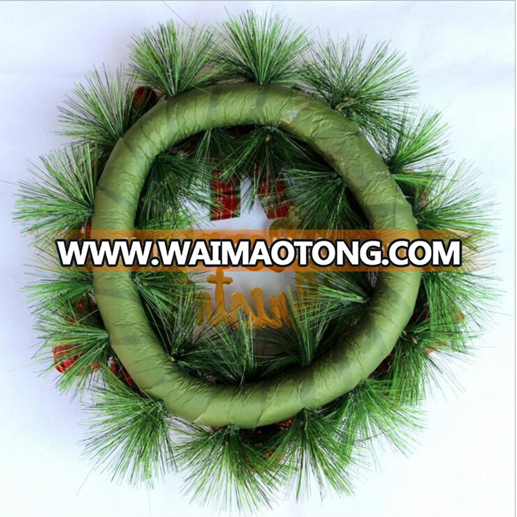 40cm wholesale plastic christmas door wreath outdoor decorations