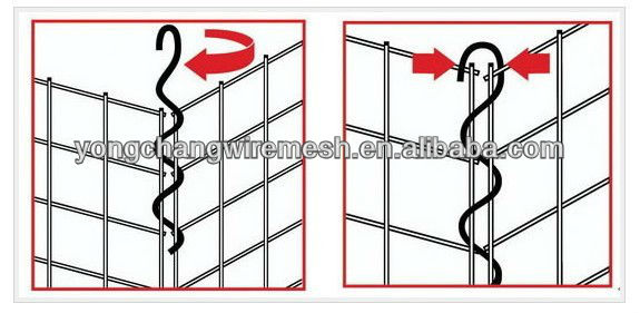 single twisted gas generator round welded gabion box