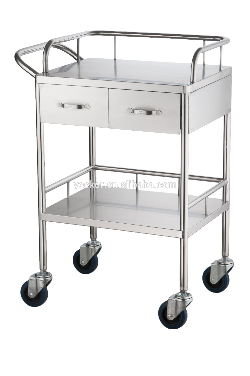 stainless steel medical trolley for treatment