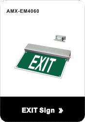 Batteries Rechargeable Recessed Emergency Exit Sign