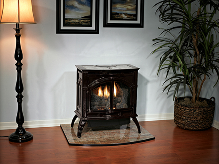 Free Stand Cast Iron Heat Radiant Wood Burning Fireplace