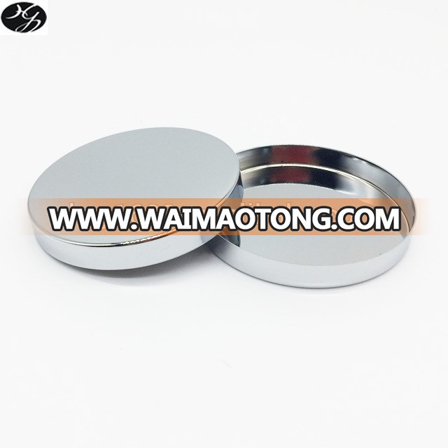 153mm Diameter Large Electroplated shiny silver metal candle lid for candle jars