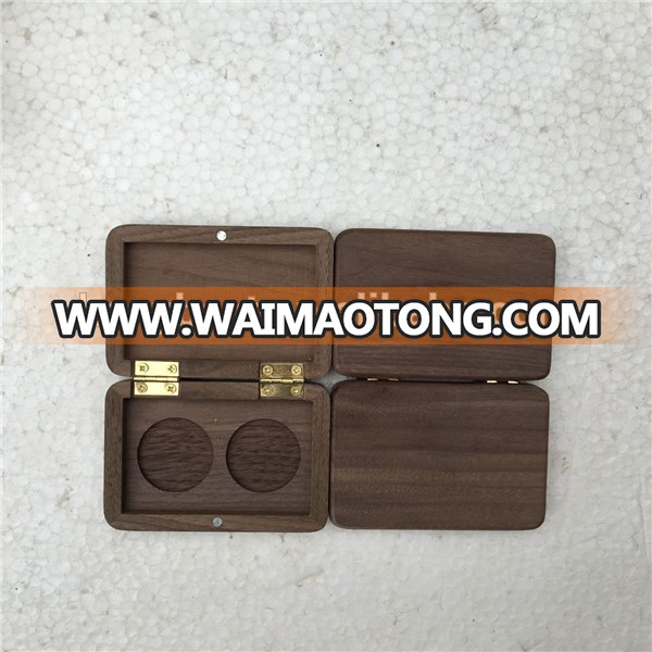 Empty Natural Custom Size Bamboo Jewelry Box for Packing Single Ring