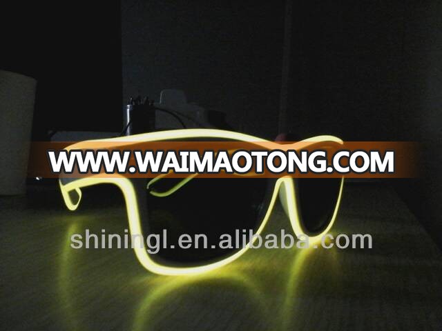 el wire glasses flashing glow sunglasses