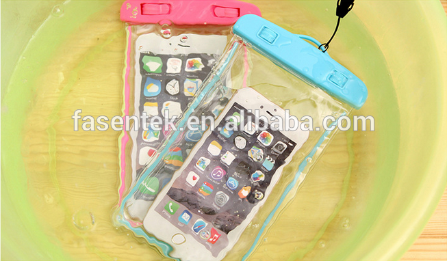 4.5 to 6 inch Universal Fluorescent Light Clear View Waterproof Bag for iPhone 6 6S Plus