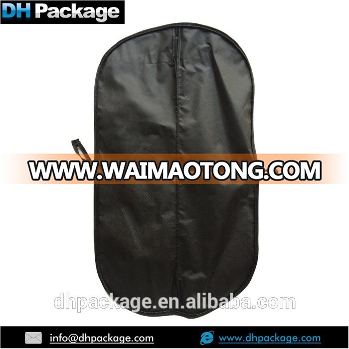 black custom printing wally garment bag, high quality wardrobe bags, non woven wedding garment bag