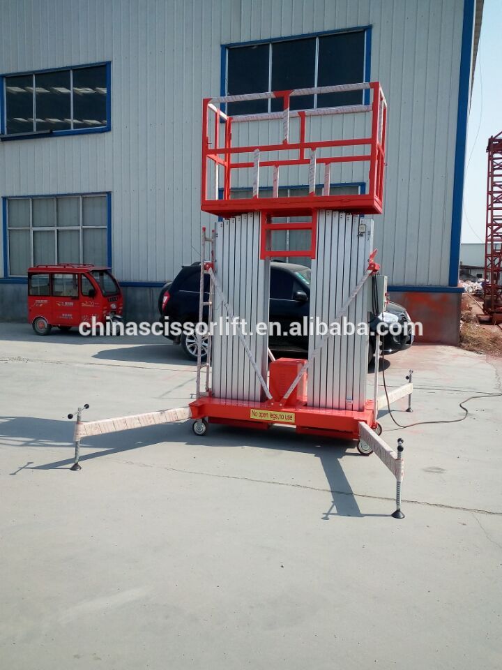 Aluminum alloy single person hydraulic lift