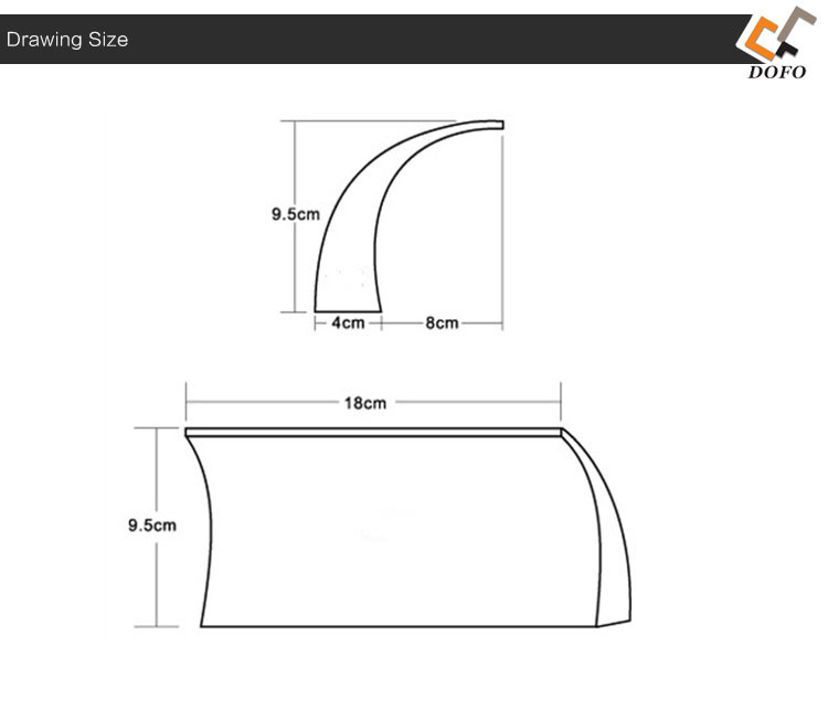 Unique 304 stainless steel waterfall spout faucet