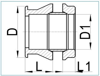 3 Part Brass Ferrule reduced Fittings, Brass Ferrule Fittings Connector