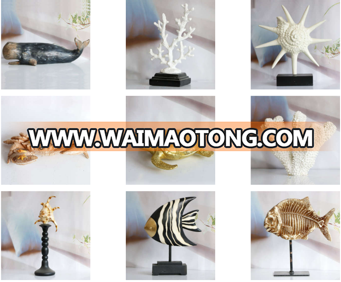 Resin conch statue resin shell for indoor decorative