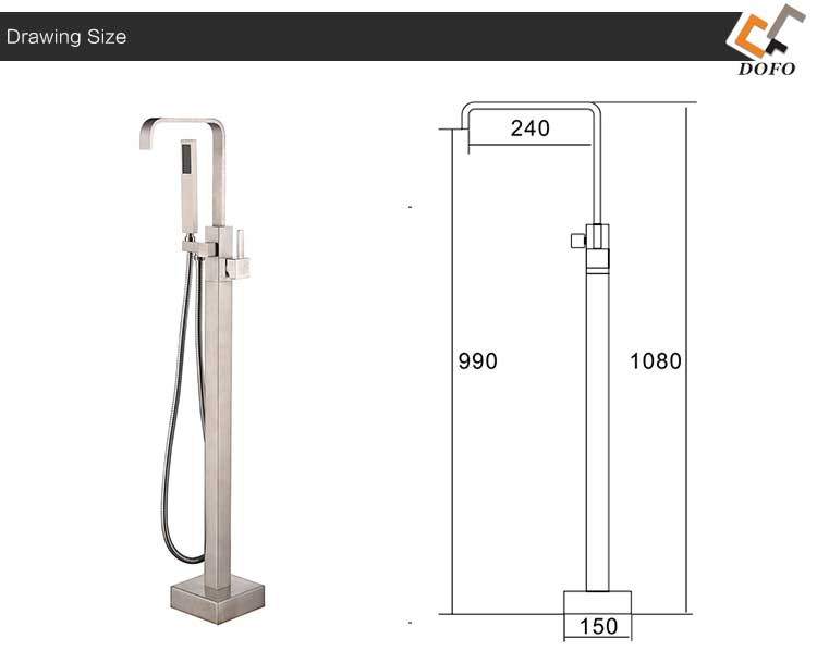 Bathtub faucet manufacturer cupc floor mounted bathroom bathtub mixer faucets