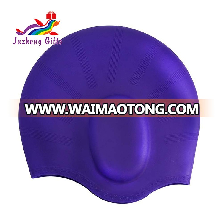 Silicone swimming caps with ear cover keep water away from your ears