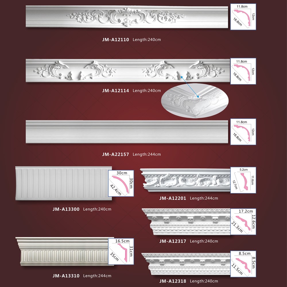 High Quality Good price beautiful new modern luxury polystyrene wooden moulding wood moulding