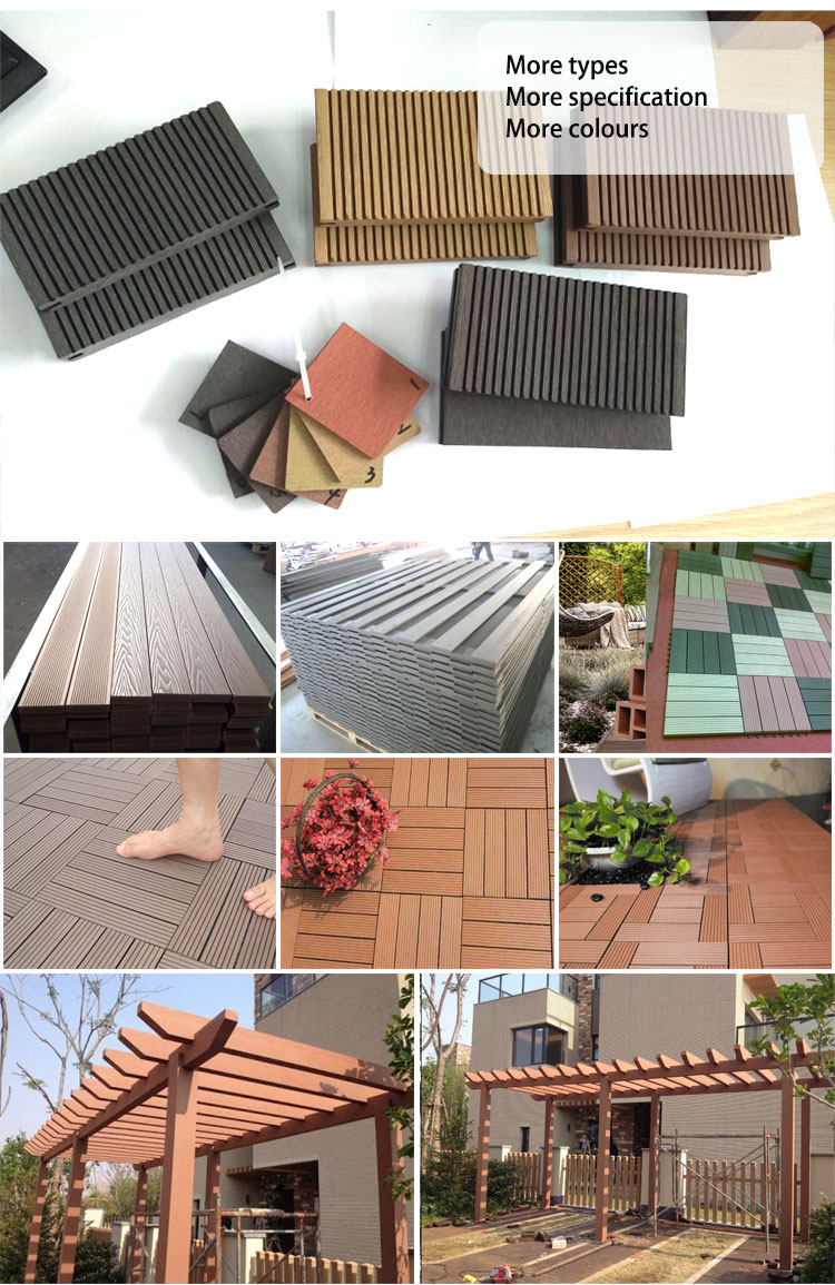 Wood plastic composite house fence