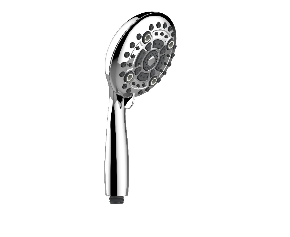 Luxury abs plastic 6 function micro bubble hand held rain shower head