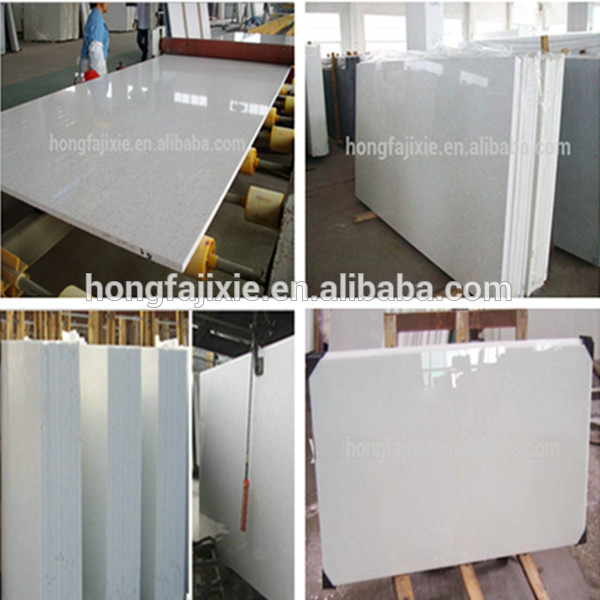 Modern kitchen countertop manufacturer polished glacier white quartz stone, sparkle white quartz countertop