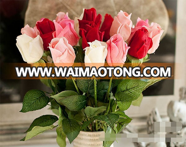 High quality real touch artificial rose flower for wedding decoration