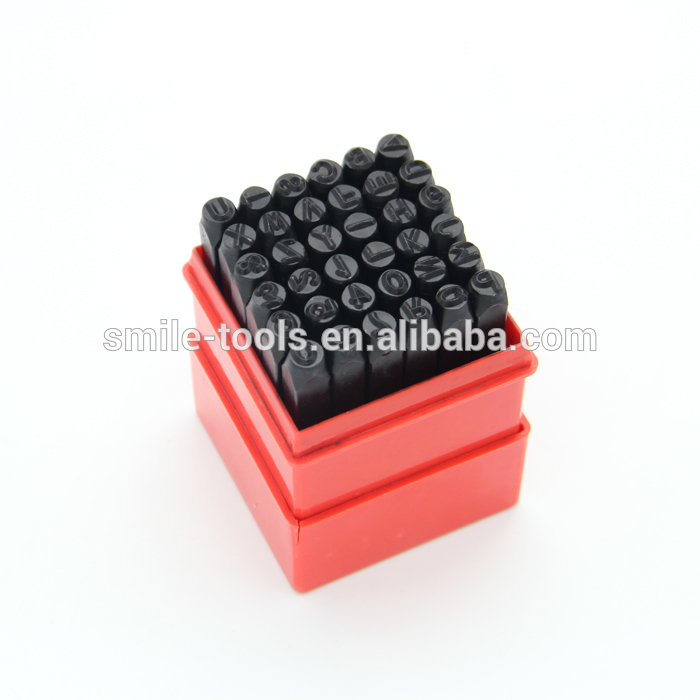 Hot Selling Steel 4mm Letter and Number Punch Stamp Set