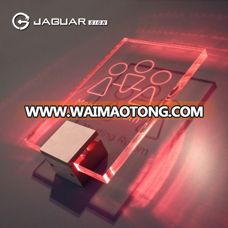 Manufacturer custom shaped acrylic led illuminated hanging signage