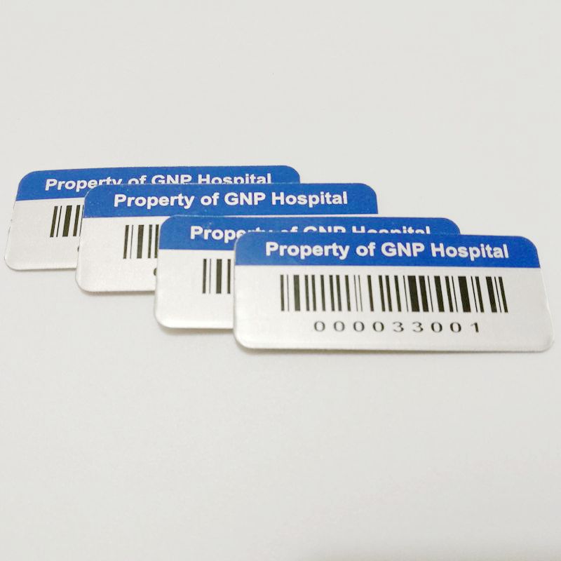 Custom Aluminum Asset Tags laser serial numbers