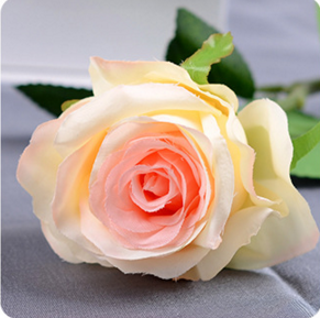 2018 New Sale Artificial single stem White Rose Flowers