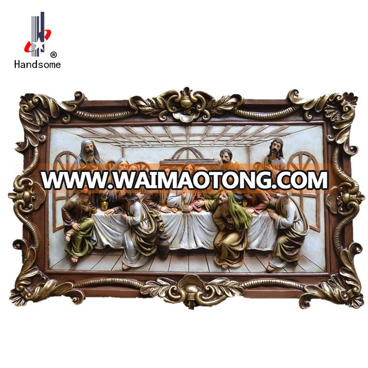 20"large resin last supper hanging wall decoration religious