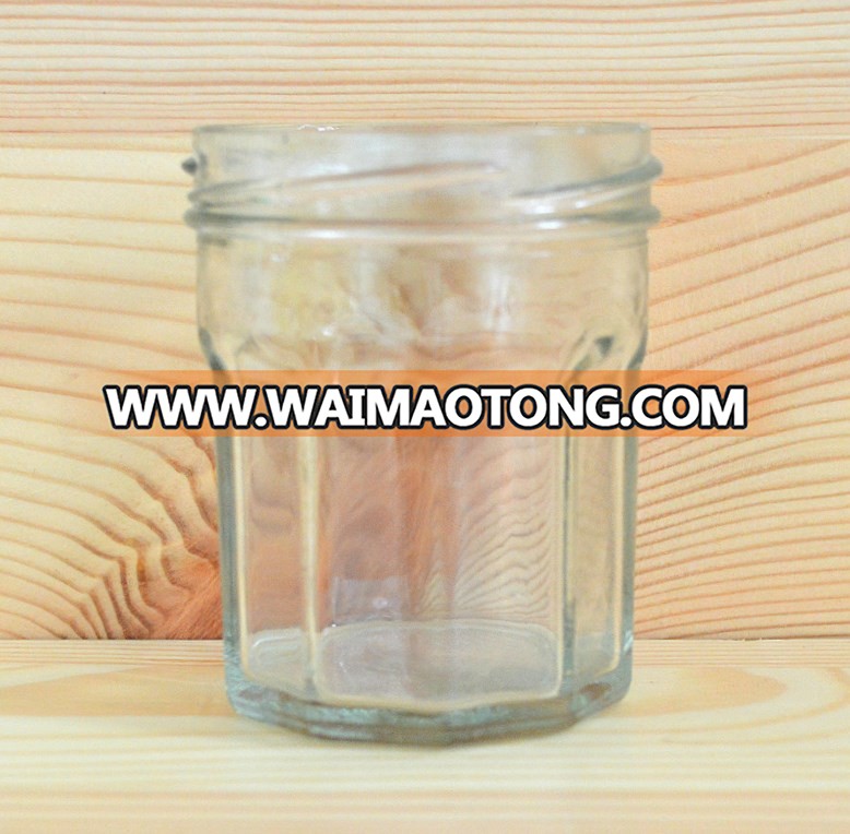 Sugar glass bottles for sale large glass container with screw cap factory price