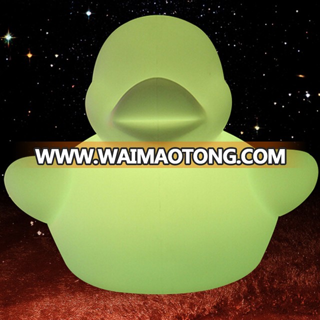 Duck shape rechargeable battery power color changing led night light