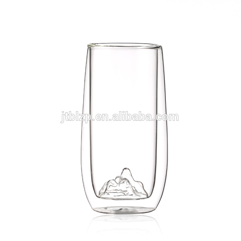 drinking double wall glass coffee cup glass mug cup