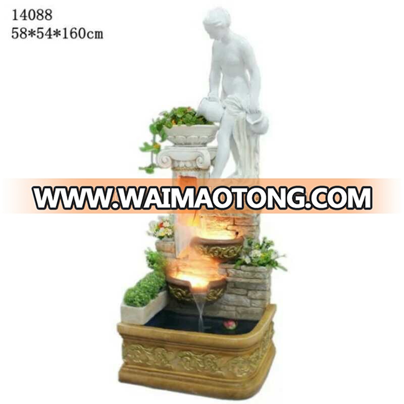 resin figurine water fountain statues/sculptures