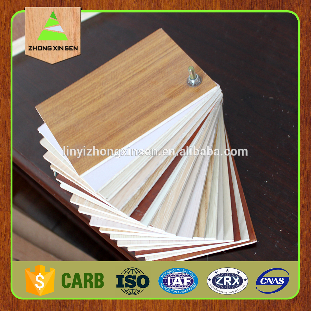 Melamin paper faced plywood/cheap melamine plate