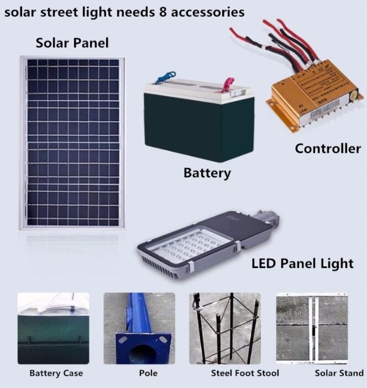 High quality sensor solar street lights with CE RoHS approved