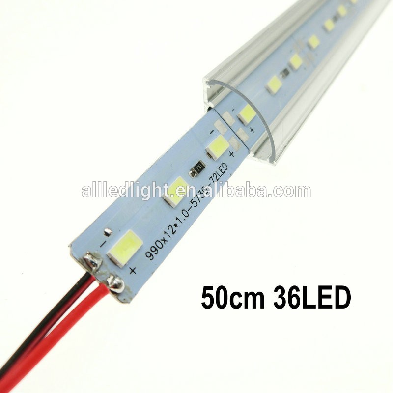 Wall Corner LED Bar Light DC 12V 50cm SMD 5730 LED Strip Light For Kitchen Under Cabinet