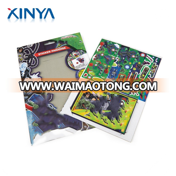 XINYA China Cheap Products Waterproof Cute Cartoon Character Kids Stickers And Label Printing